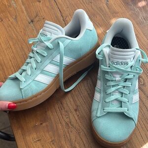 Adidas baby blue sneakers